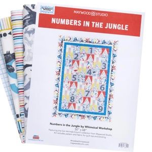 Can Animals Count? Numbers in the Jungle Quilt Kit. Y Maywood Studio